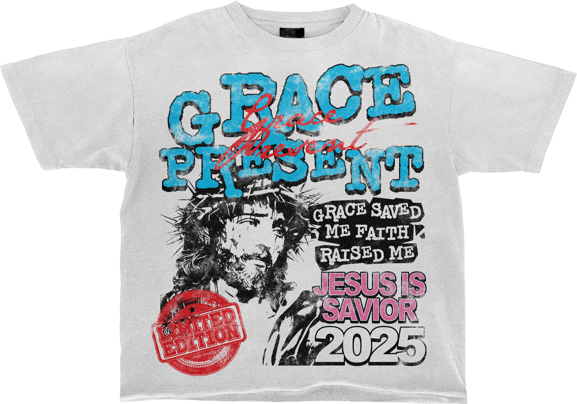 GRACE SAVED ME FAITH RAISED ME TEE